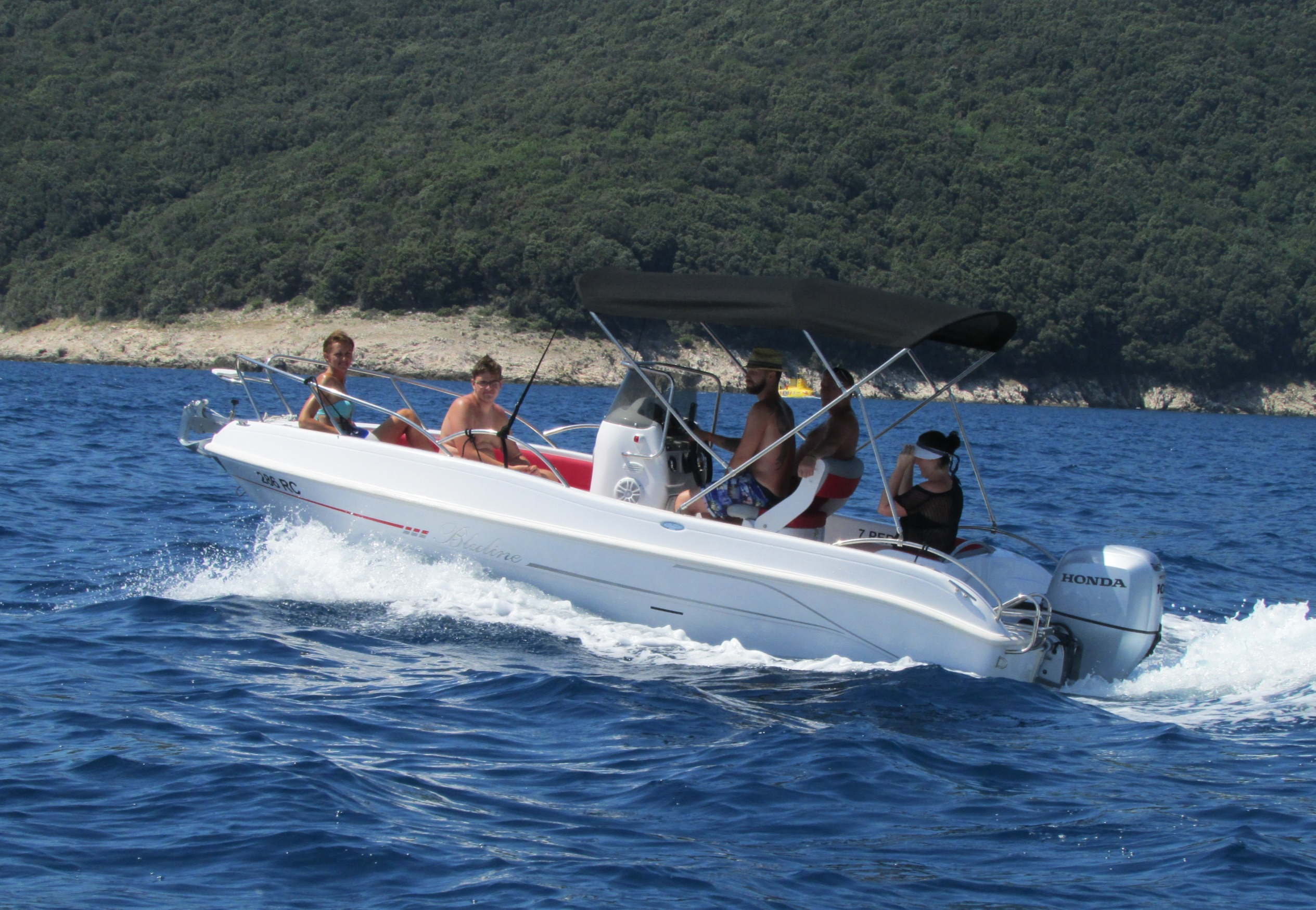 Bluline 19 speedboat in Rabac